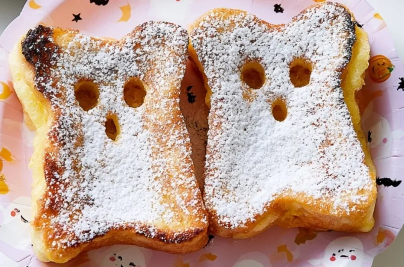 Spooky Halloween breakfast ideas for kids with festive decorations and treats.