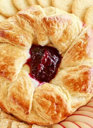 Easiest Baked Brie in Puff Pastry by Julie Blanner